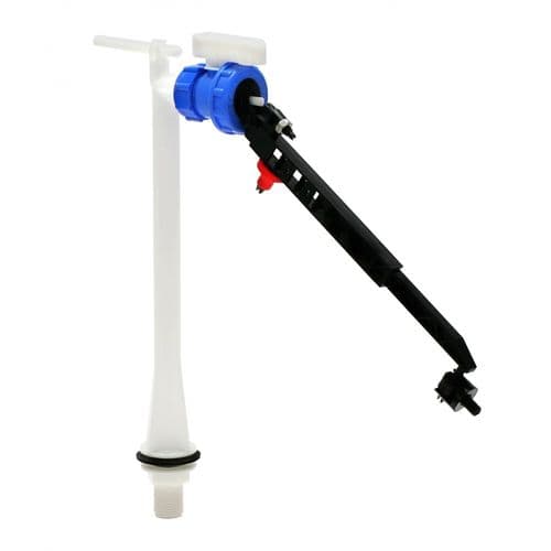 Delchem Straight Pedestal Valves 9" height, 1/2" adjustable lever arm 6 to 9". B706A