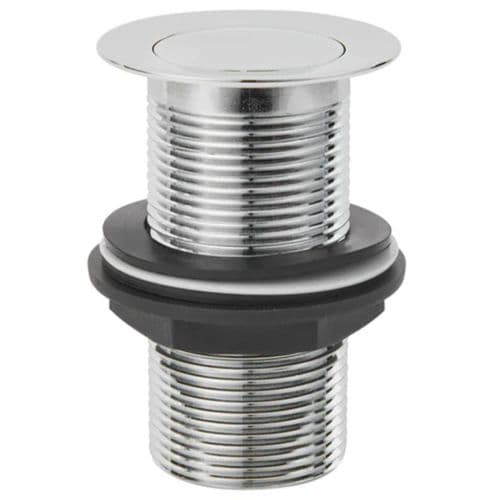 Deva 1 1/4" Basin Unslotted Press Top Waste Chrome WST12CP