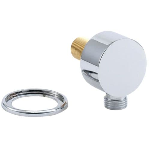 Deva Round Wall Union Chrome SPE01