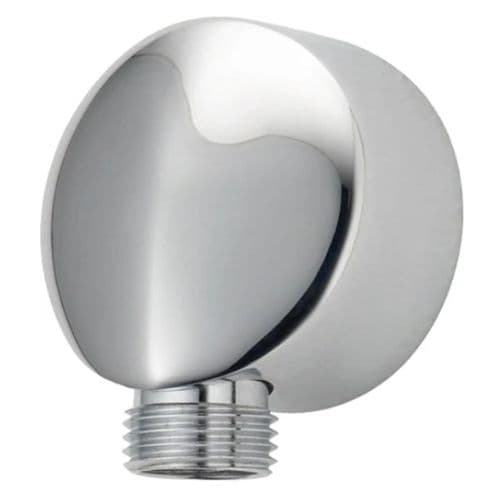 Deva Round Wall Union Chrome SPE03