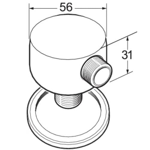 Deva Round Wall Union Gold SPE01/G