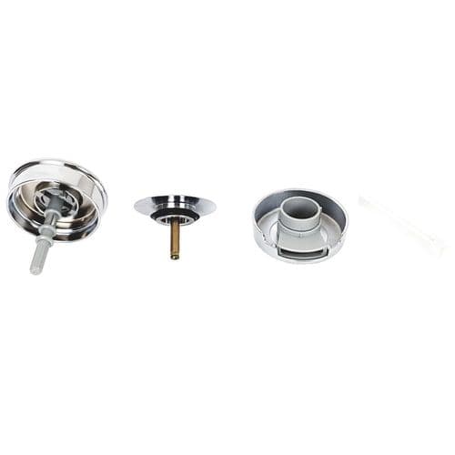 Dorn Bracht Front Waste Fill Cover Kit & Bath Plug Chrome 36.226.970.00