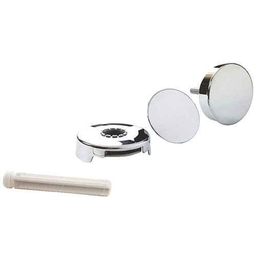 Dorn Bracht Front Waste Fill Cover Kit & Bath Plug Chrome 36.226.970.00