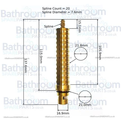 Dornbracht 1/2" Ceramic Disc Clockwise Close 9090031570090