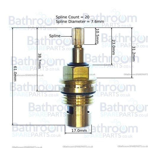 Dornbracht 2000 Ceramic Valve Clockwise Close 9090031330090