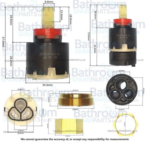 Dornbracht 35mm Single-lever Mixer Cartridge 9015050460590