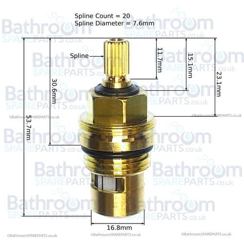 Dornbracht Ceramic Head Part Clockwise Closing 9090031510090