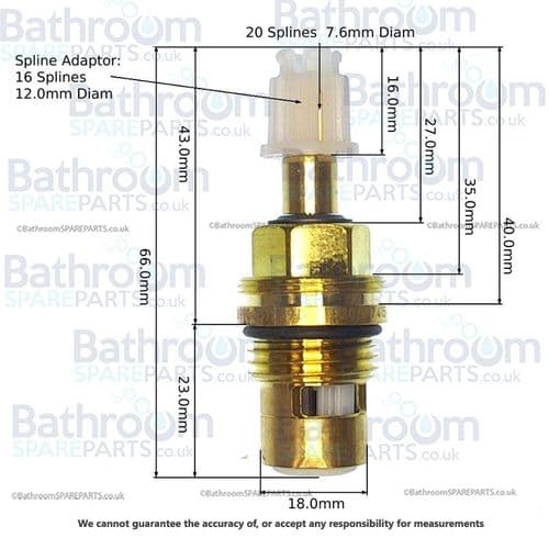 Dornbracht Ceramic Head Part Clockwise Closing 9090031530090