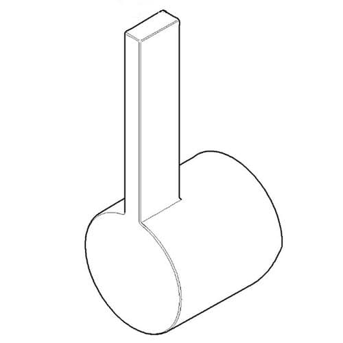 Dornbracht Chrome Handle Handle Lever 45 x 46 x 116 mm 092067004-00