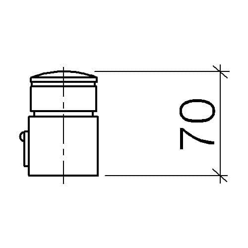 Dornbracht Chrome Temperature Control Handle 11420220-00