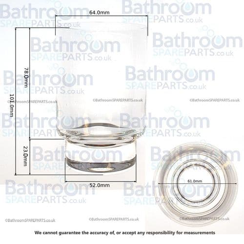 Dornbracht Cult Replacement Glass Tumbler 08.90.00.002.84 