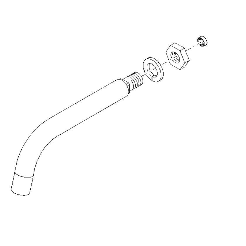 Dornbracht eMote Chrome 200mm Projection Spout 90282212200-00