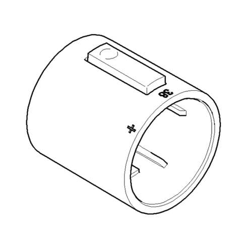 Dornbracht Handle for Thermostat Ø46x48 mm Matte White 90173300400-10