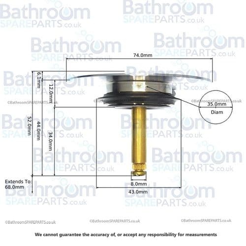 Dornbracht Matt White Plug 100 x 70 x 68mm 04312003148-10