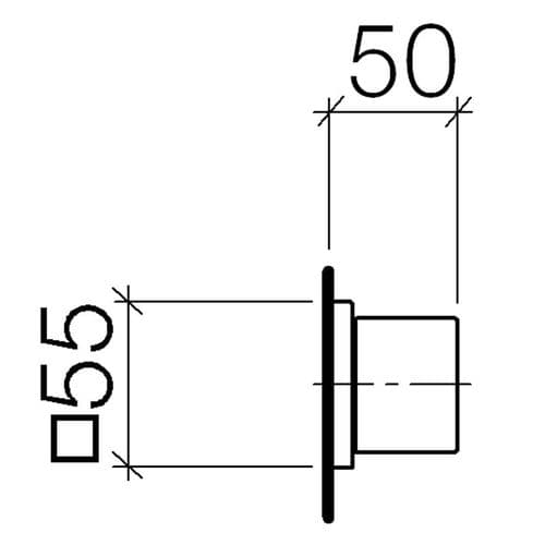 Dornbracht MEM Wall Valve Chrome 3631078000