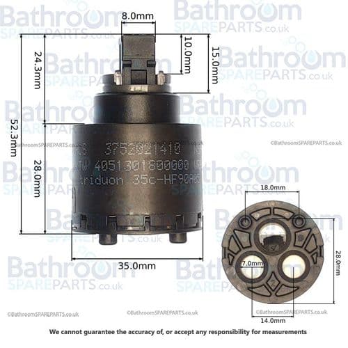 Dornbracht Supa Nova Mono Basin Cartridge 9015050610090