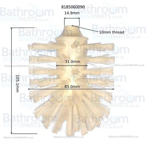 Dornbracht Toilet Brush Head 9018506000090