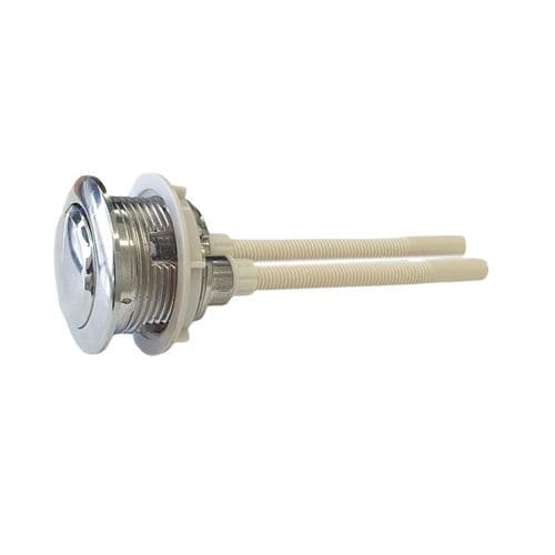 Dual Flush Chrome Toilet Cistern Push Button 38mm BSP38/65