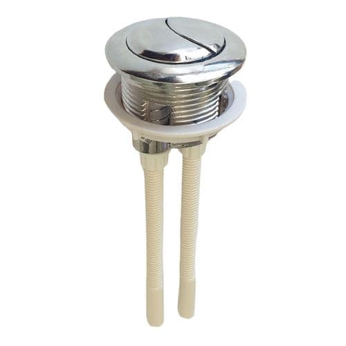 Dual Flush Chrome Toilet Cistern Push Button 38mm BSP38/65