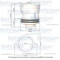 Dudley 325972 51mm Outlet Cage With Matching O-Rings