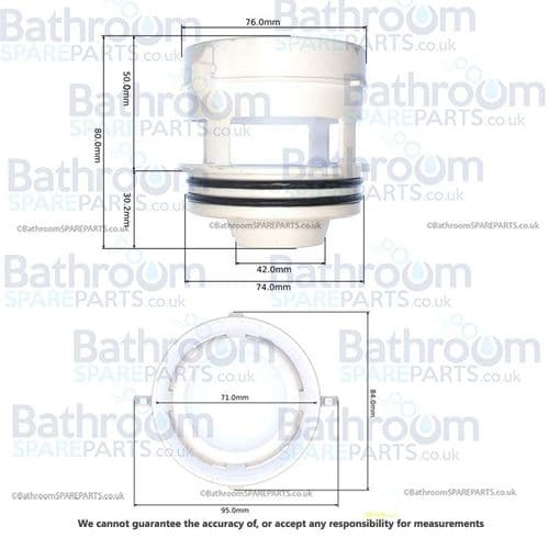 Dudley 51mm Outlet Cage-2" and 'O' Rings 325972