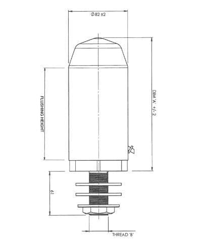 Dudley Automatic Syphon 5 1/2" x 1" 4.5ltr 364932