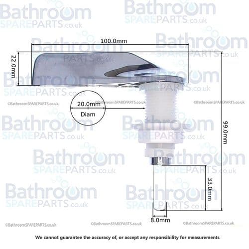 Dudley Chrome Platted front level assembly Acclaim 316549