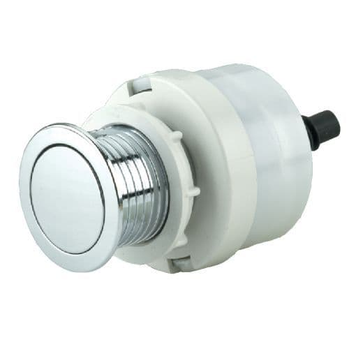 Dudley Petite 46mm Single Flush Chrome Plated Push Button Air Operated 320185