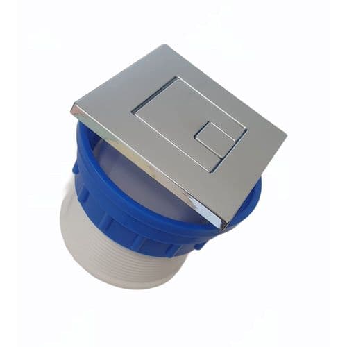 Dudley Piazza 73.5mm Dual Flush Chrome Plated Push Button Air Operated 327734