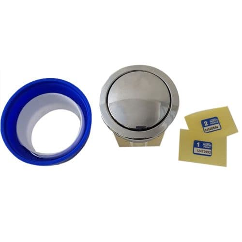 Dudley Vantage 73.5mm Single Flush Chrome Plated Push Button Air Operated 327736