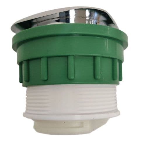 Dudley Vantage 73.5mm Single Flush Square Chrome Plated Push Button Air Operated 314600