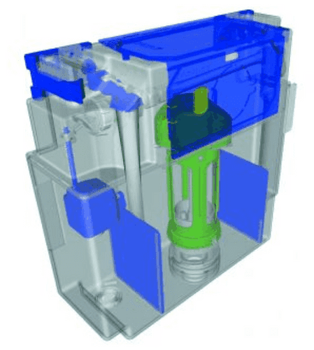Dudley Vantage Insulated Concealed Dual Flush Cistern and Button 325285
