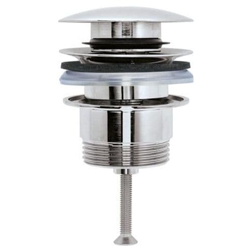 Duravit Brushed Stainless Steel 63.5mm Push-Open Waste 0050527000
