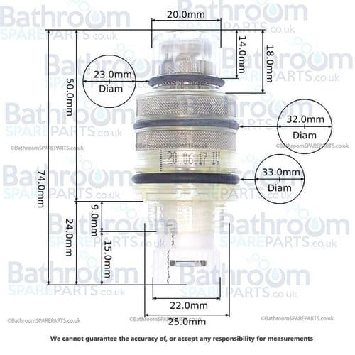 Duravit C.1 Thermostatic Cartridge T537832