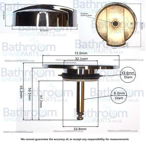 Duravit Chrome Waste Set 790523000001000