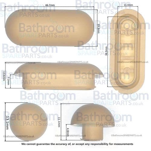 Duravit D-Code 0067310000 Replacement Seat Buffer Set - 1001770000