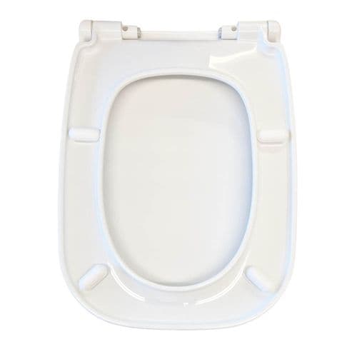 Duravit D-Code Elongated Soft Closing Toilet Seat & Cover White 0062090096