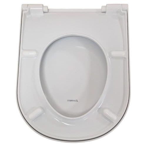 Duravit D Code Soft Close Quick Release Toilet Seat & Cover White 0028590000