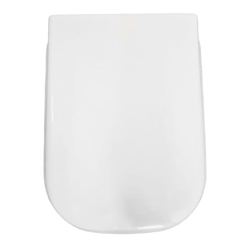 Duravit D-Code Vital Elongated Standard Close Toilet Seat & Cover White 0060410000