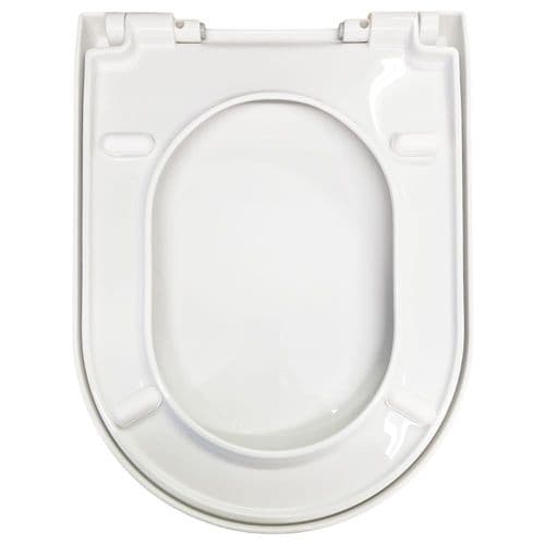 Duravit Darling New Elongated Soft-Close Toilet Seat & Cover White 0063390000