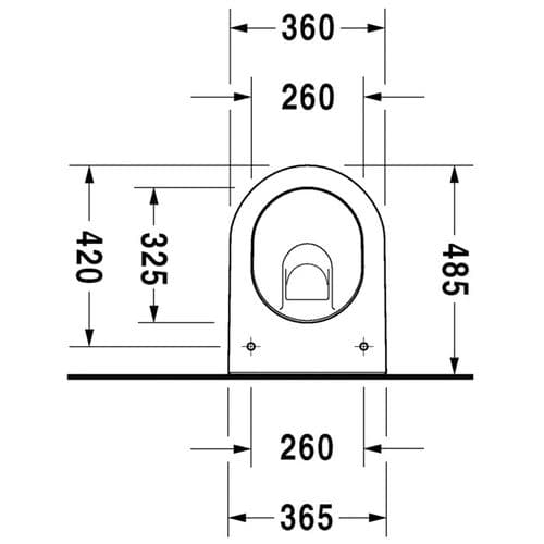 Duravit Darling New Wall Mounted Compact Toilet 254909 Toilet Spare Parts