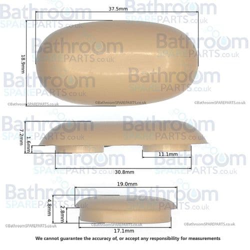 Duravit Durastyle 0060590000 Replacement Seat Buffer Set 1003960000