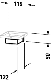 Duravit Karree Chrome Soap Dish - 0099521000