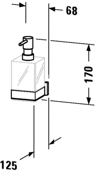 Duravit Karree Chrome Soap Dispenser - 0099541000