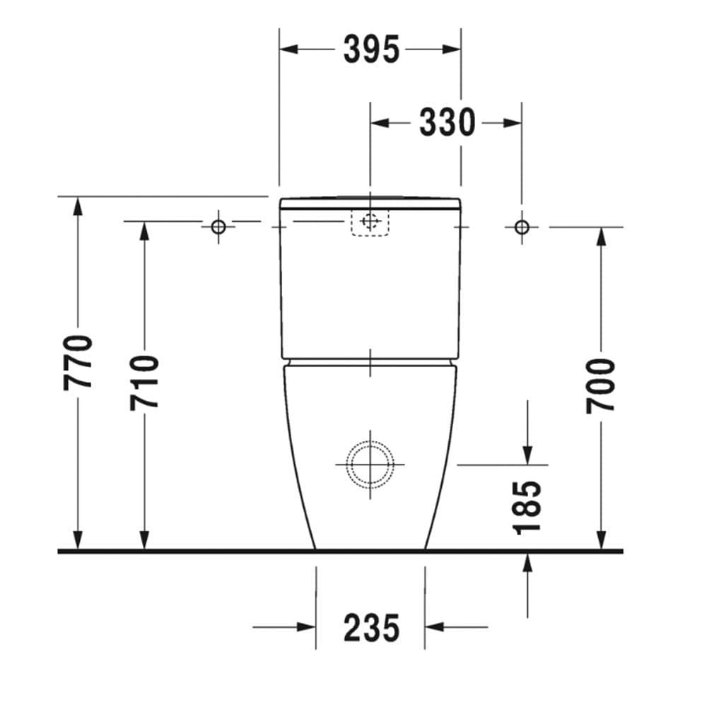 Duravit ME By Starck Close-Coupled Toilet - 217209