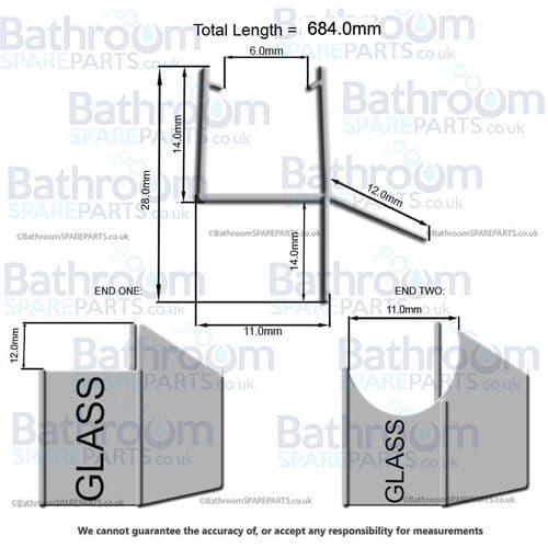Duravit Open Space Shower Enclosure Full Set Of Replacement Rubber Seals 7901583