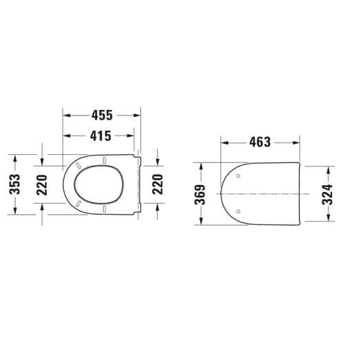 Duravit Qatego Soft Close Quick Release Toilet Seat & Cover White 0026890000