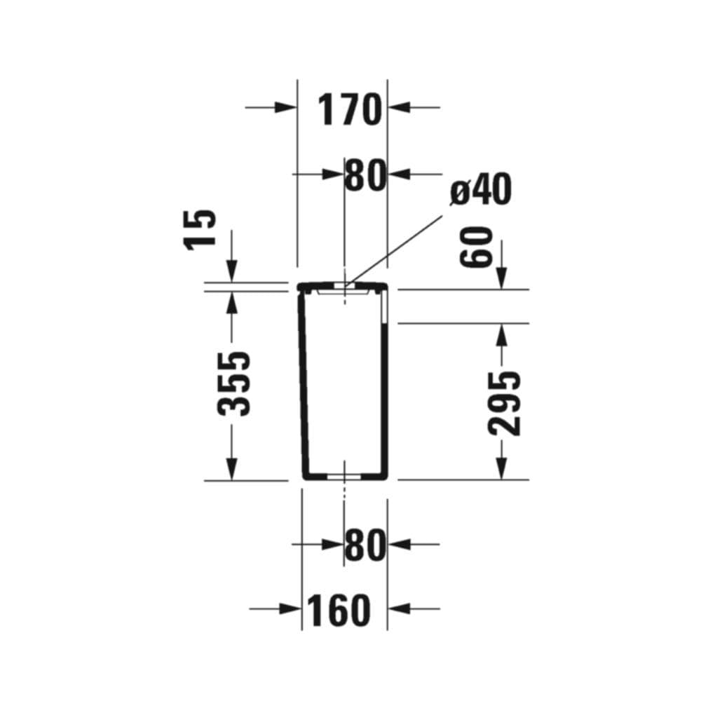 Duravit Series DuraStyle Cistern For Bottom Connection 0935100005 Spare