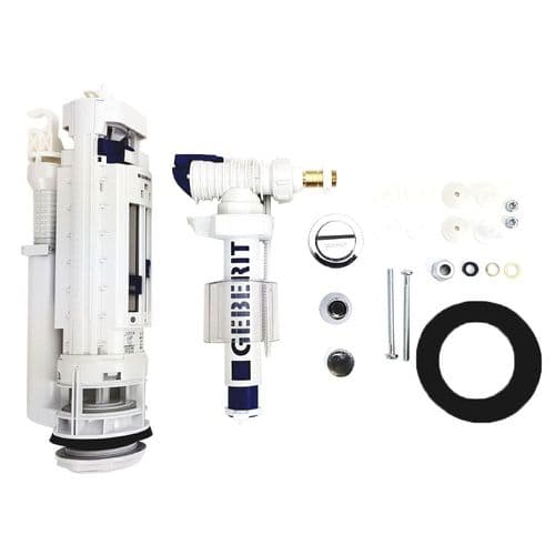 Duravit Side Conection Complete Cistern Internals Flush Valve and Flush Button 0074201000