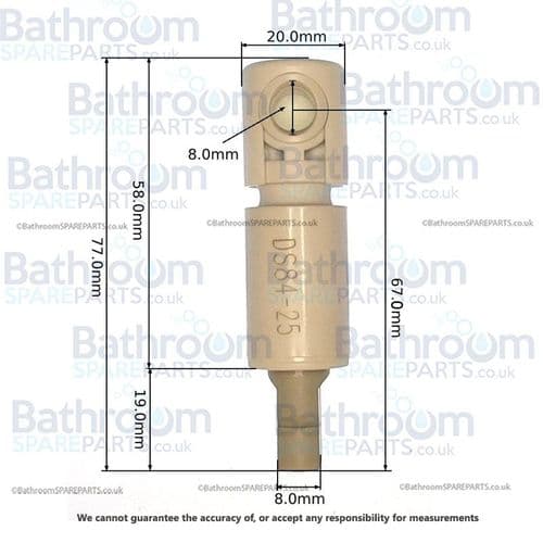 Duravit Starck 3 (New Style) Soft Close Toilet Seat Damper Set Post 2024 41000087